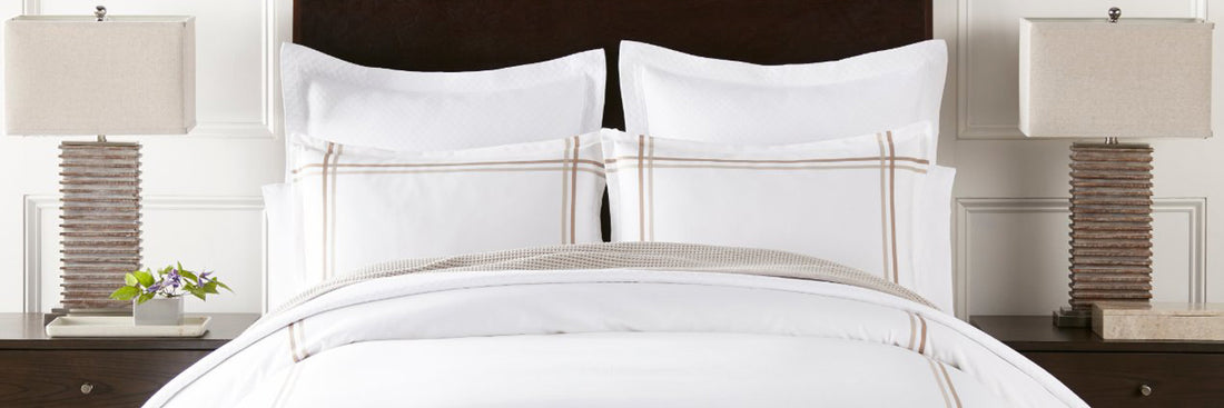 Duo cotton duvet and shams in linen