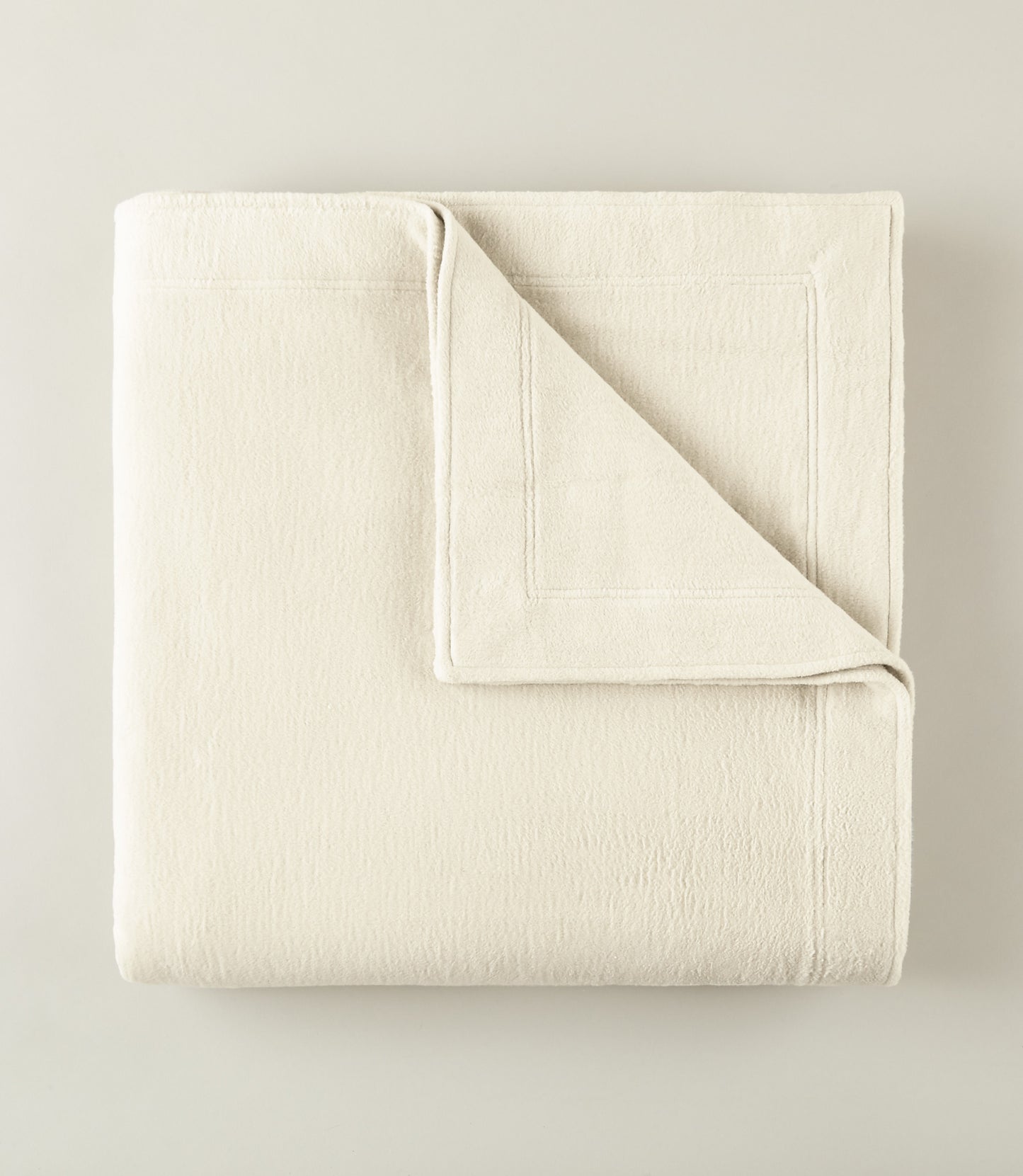 All Seasons Framed Cotton Blanket, Natural