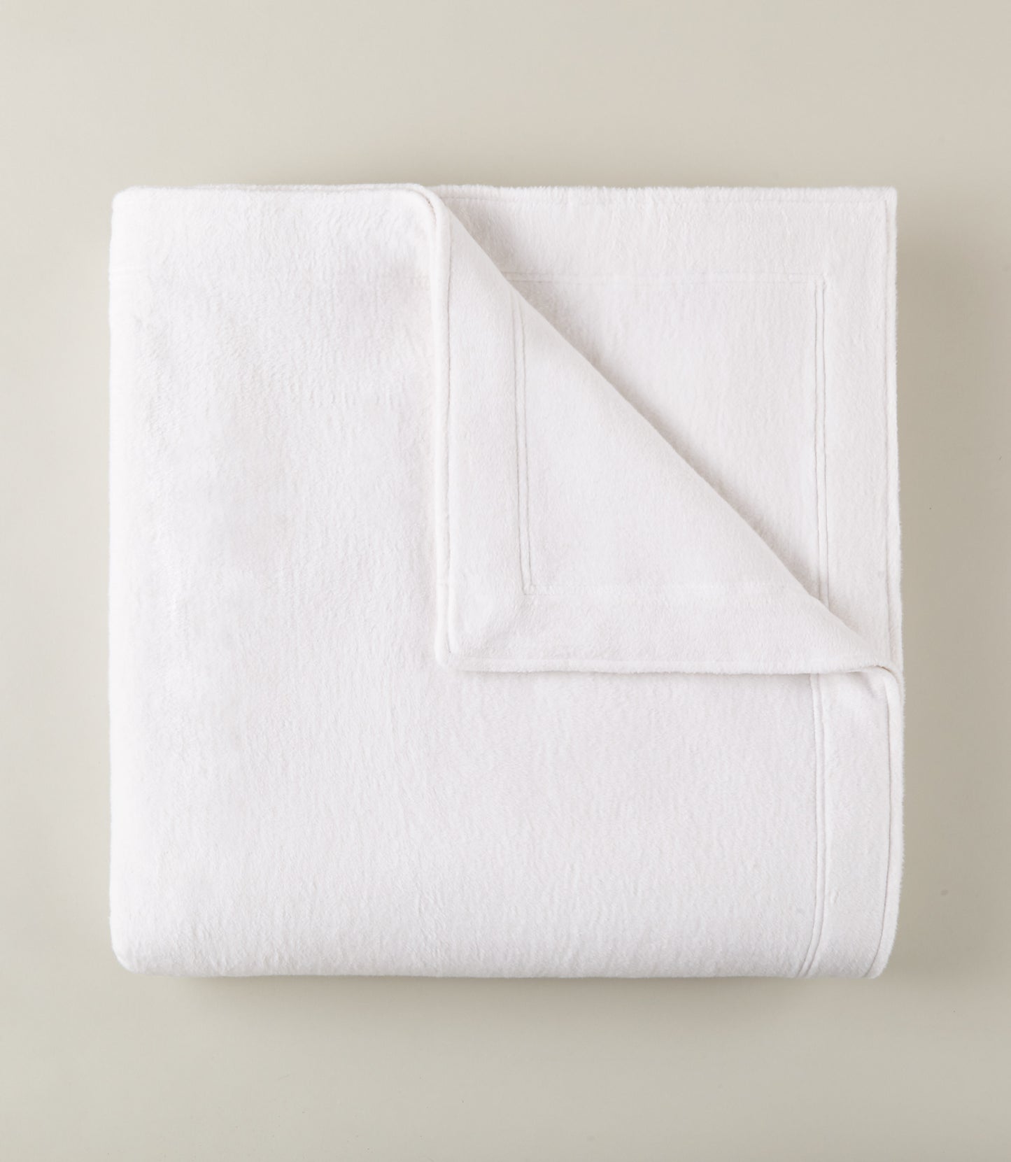 All Seasons Framed Cotton Blanket, White