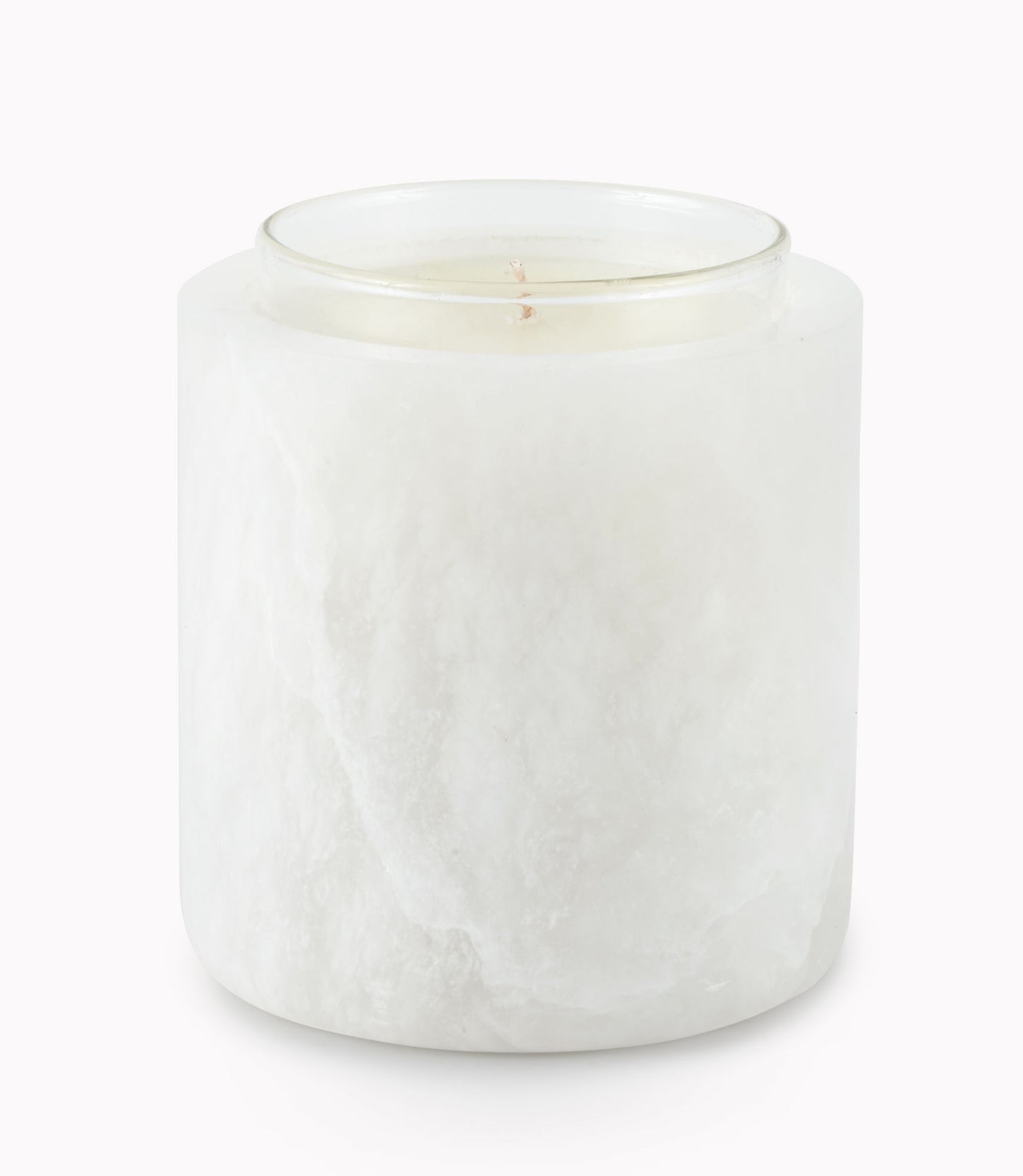 Candle in Alabaster decorative vessel, Candle Gift Set