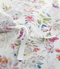 Close up of ties on chloe percale duvet, Floral