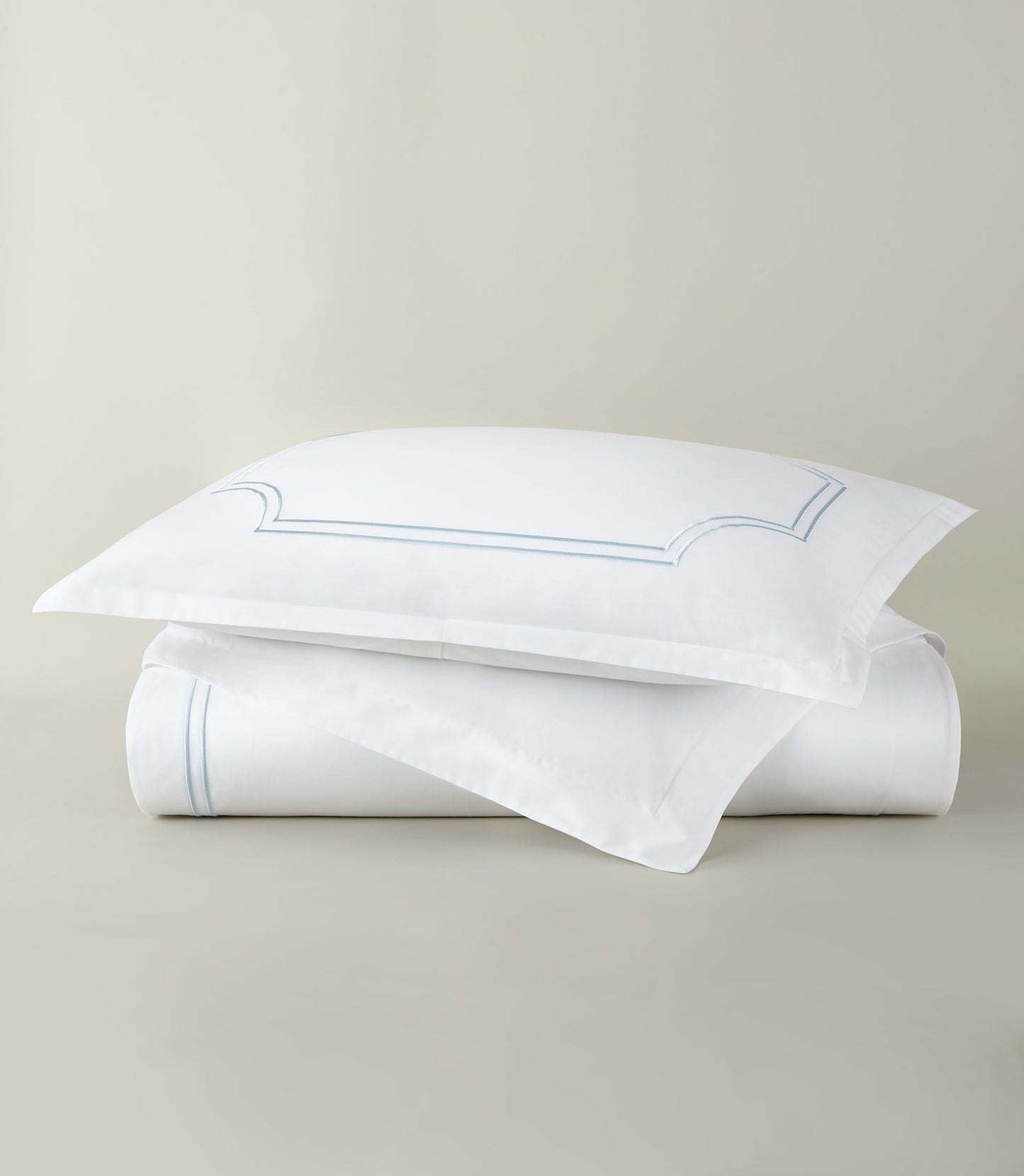 Deco Classic Embroidered Duvet Set, Sky