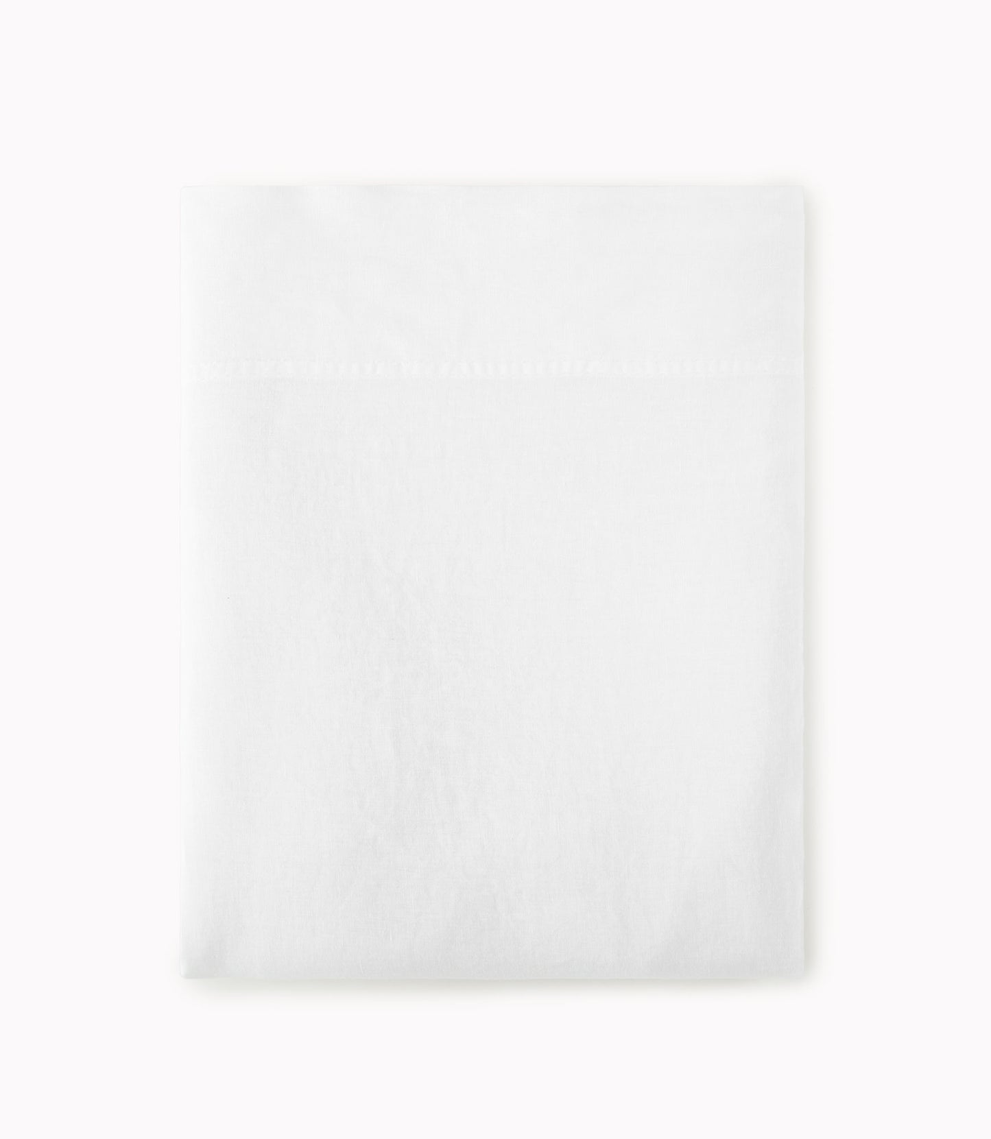 European Washed Linen Flat Sheet, White
