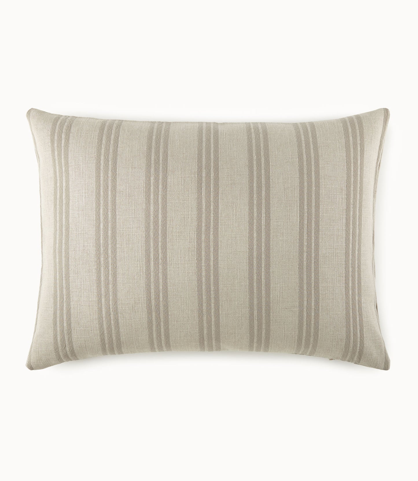 Lennox Striped Grand Euro Decorative Pillow, Pebble