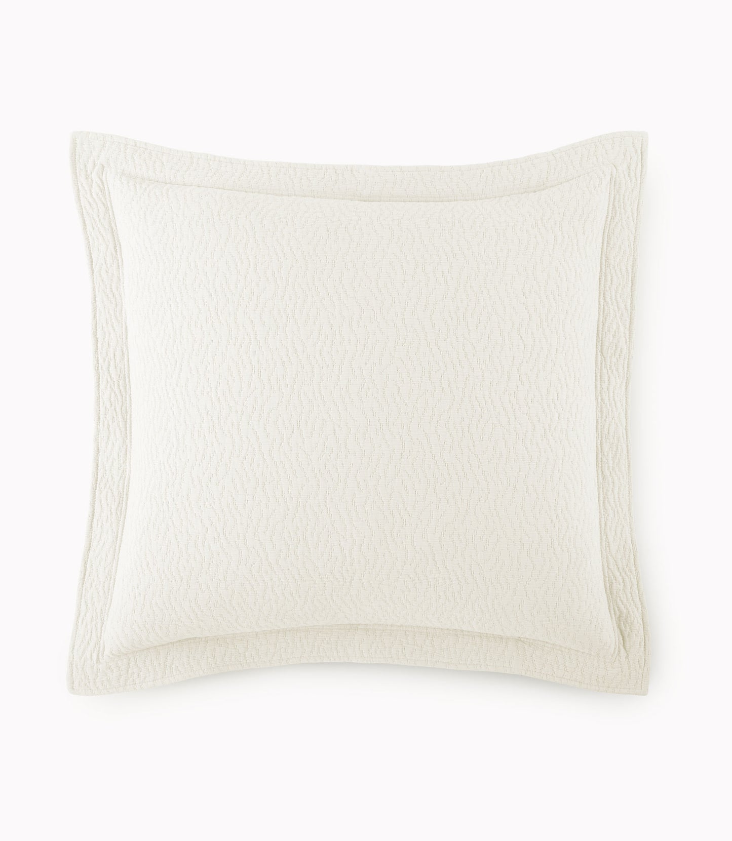 Mia Stonewashed Matelassé Euro Sham, Pearl