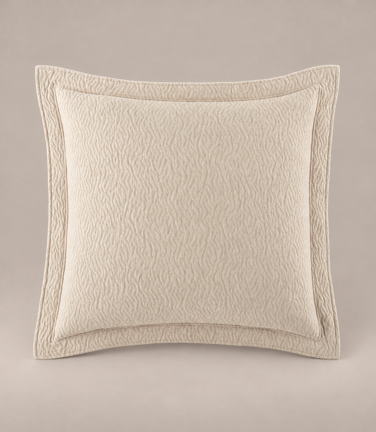 Mia Stonewashed Matelassé Euro Sham, Dune