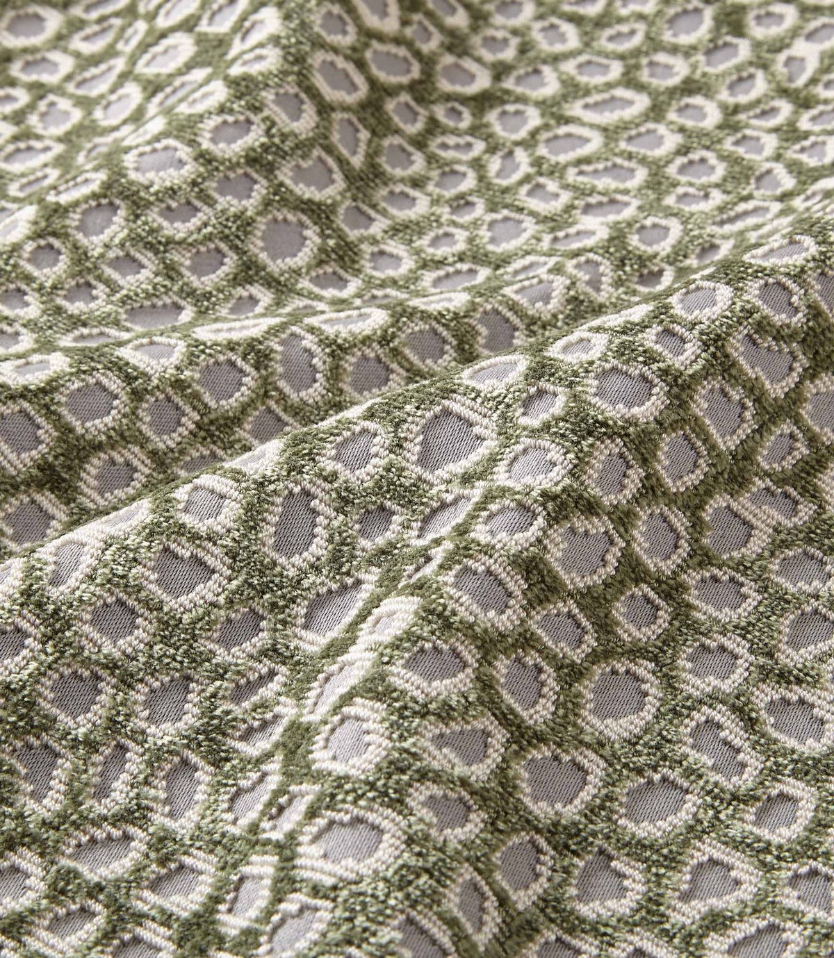 Ocelot Sage Square Decorative Pillow fabric detail