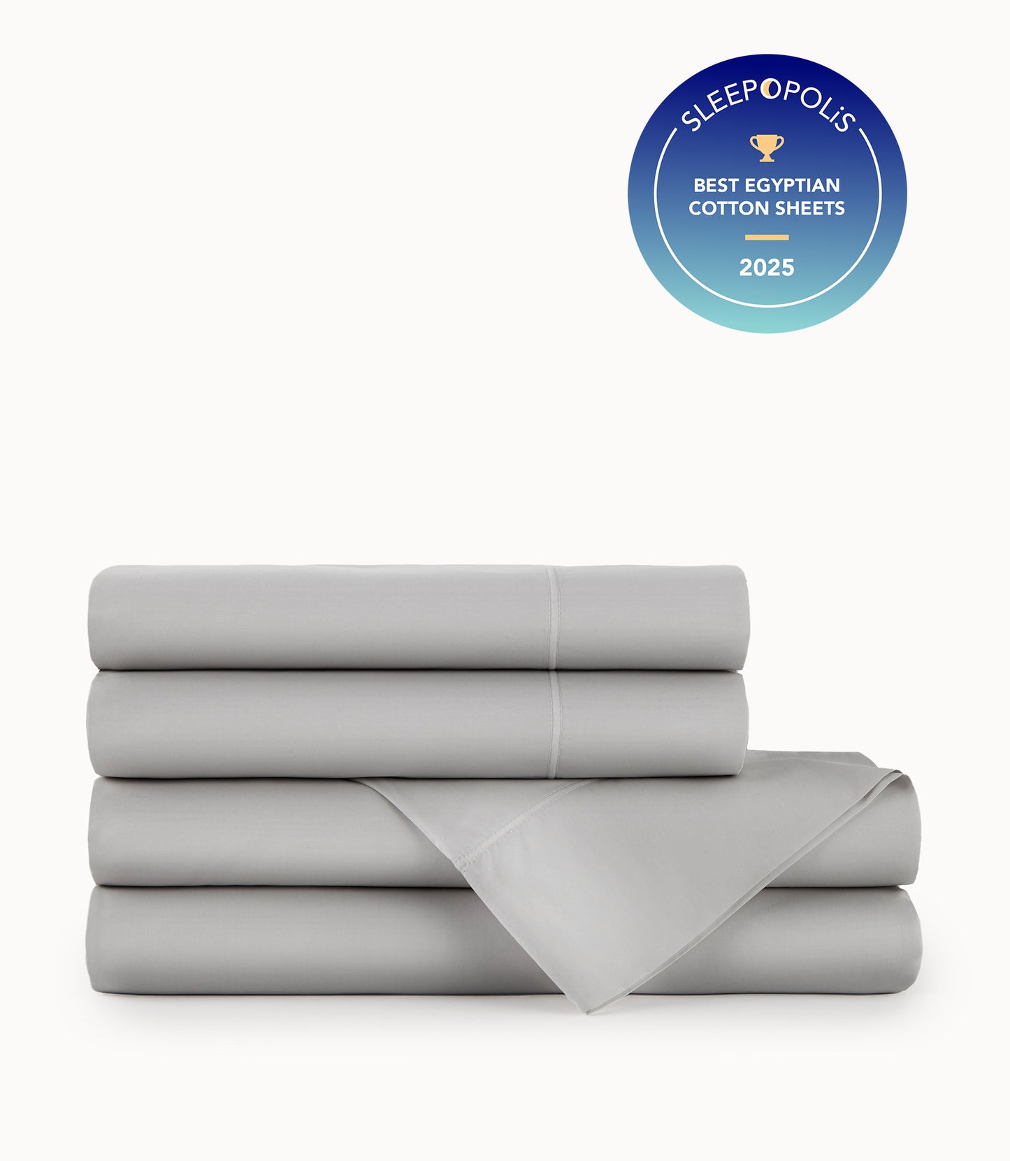 Nile Egyptian Cotton Sheet Set, Light Gray