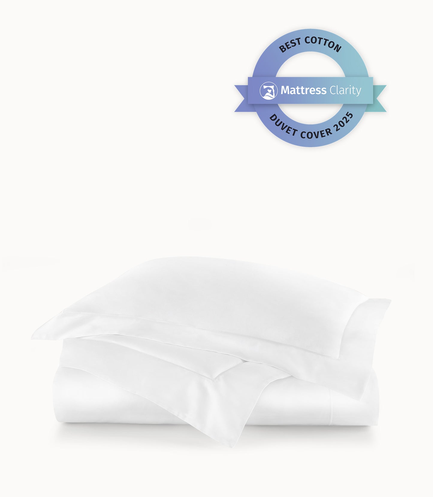 Soprano Sateen Duvet Cover, White