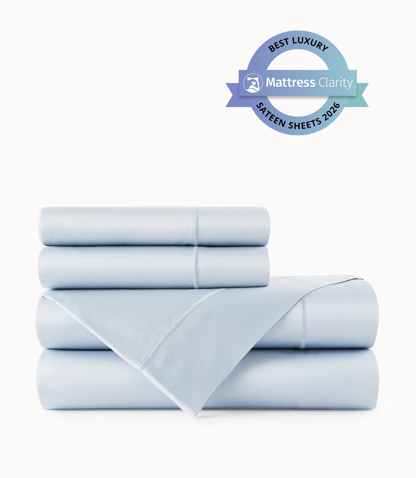 Soprano Sateen Sheet Set Barely Blue