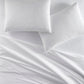 40 Winks Washed Percale Flat Sheet White
