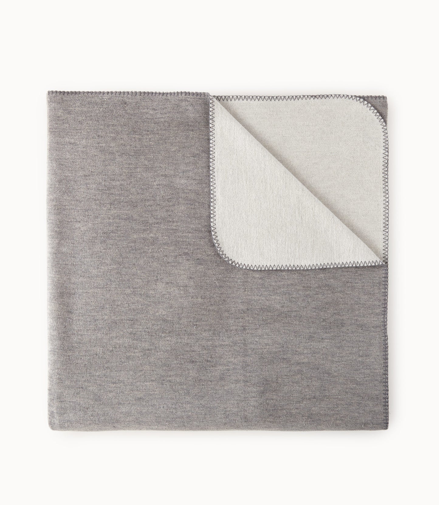 Alta Reversible Cotton Blanket Gray