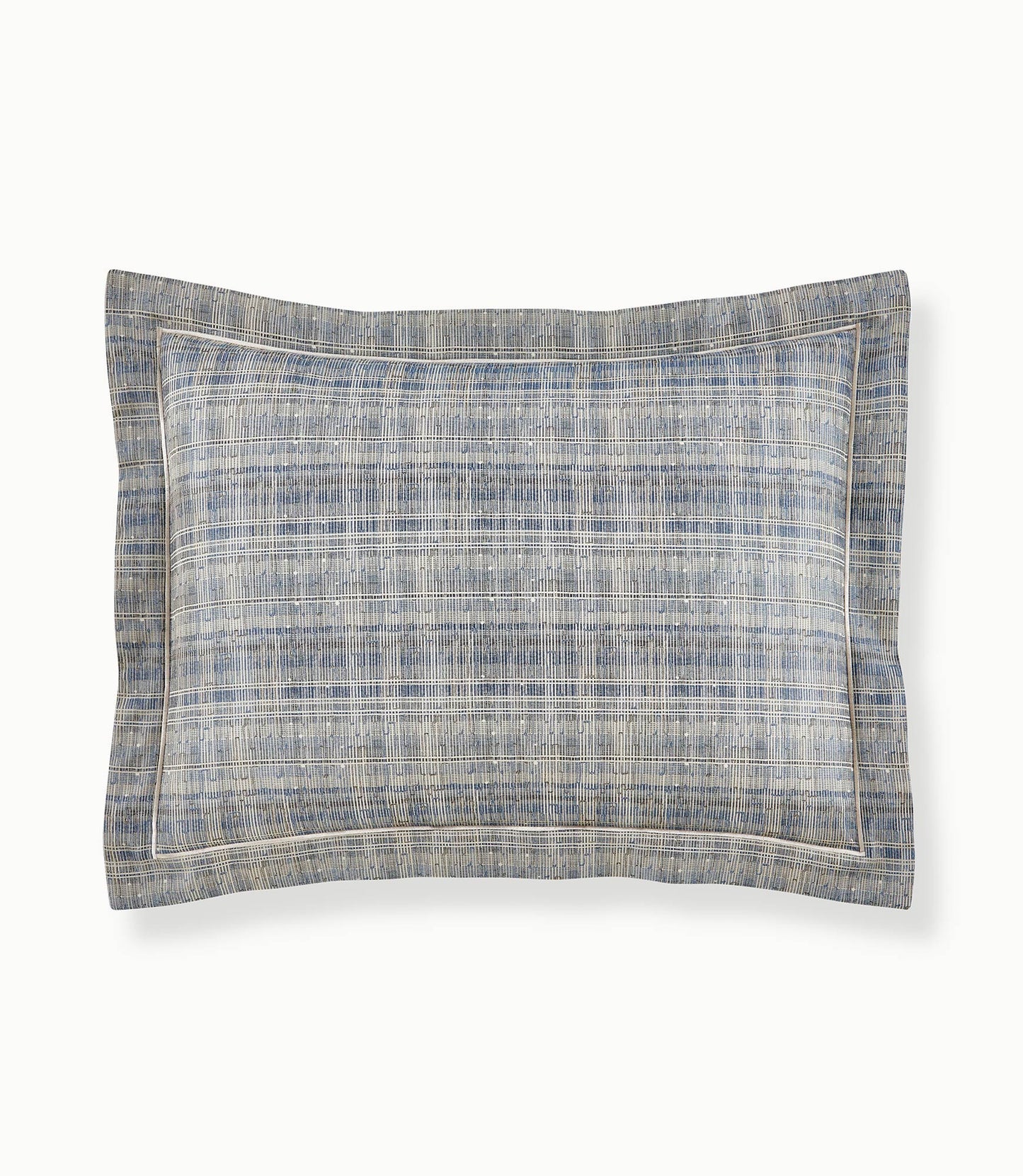 Biagio Jacquard Decorative Pillow Grand Euro Sham Blue