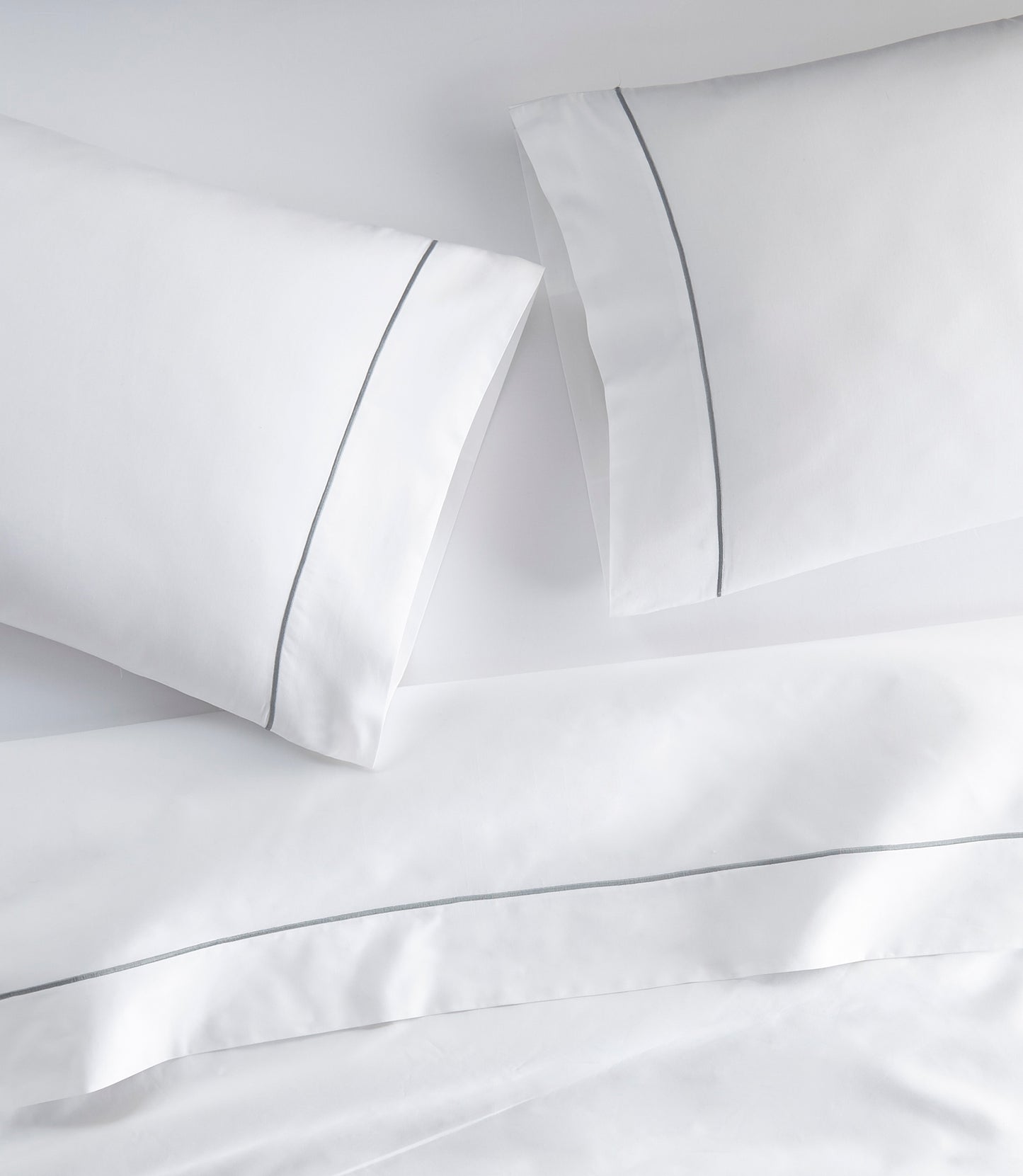 Soprano Embroidered Sateen Sheet Set Graphite