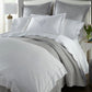 Boutique Percale Duvet Cover in Mist in a Bedroom