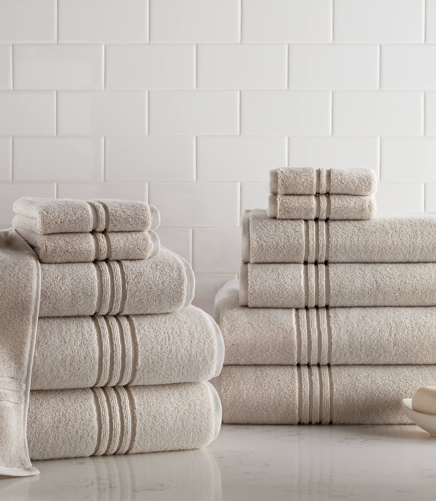Chelsea Plush Bath Towel  12 Piece Bundle Stack Linen