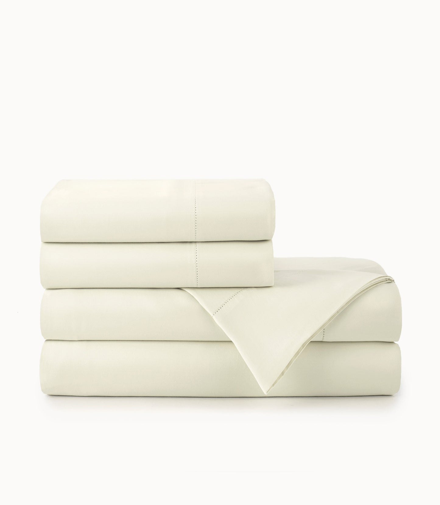 Clara Sateen Sheet Set Ivory