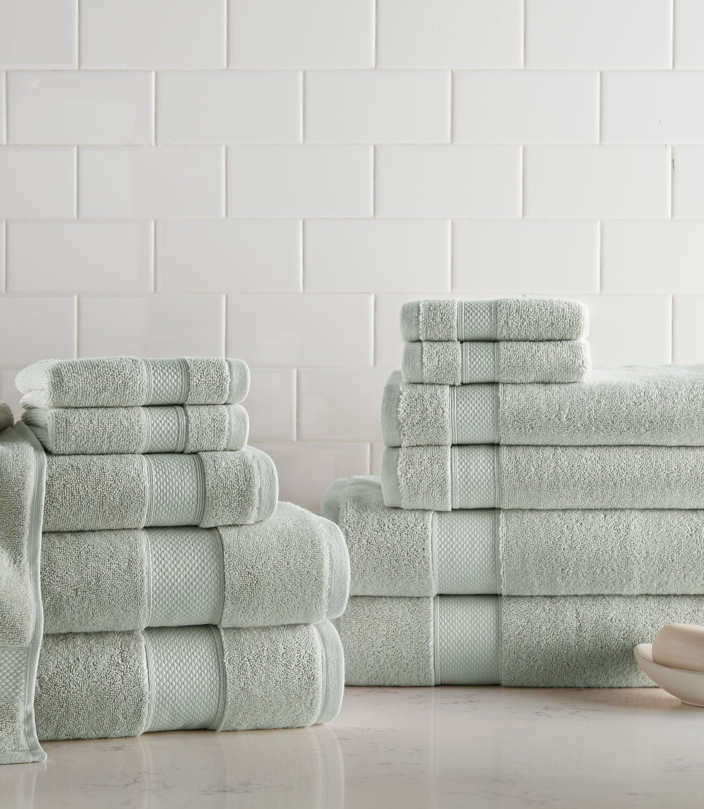 Diamond Towel 12 Piece Bundle Sage