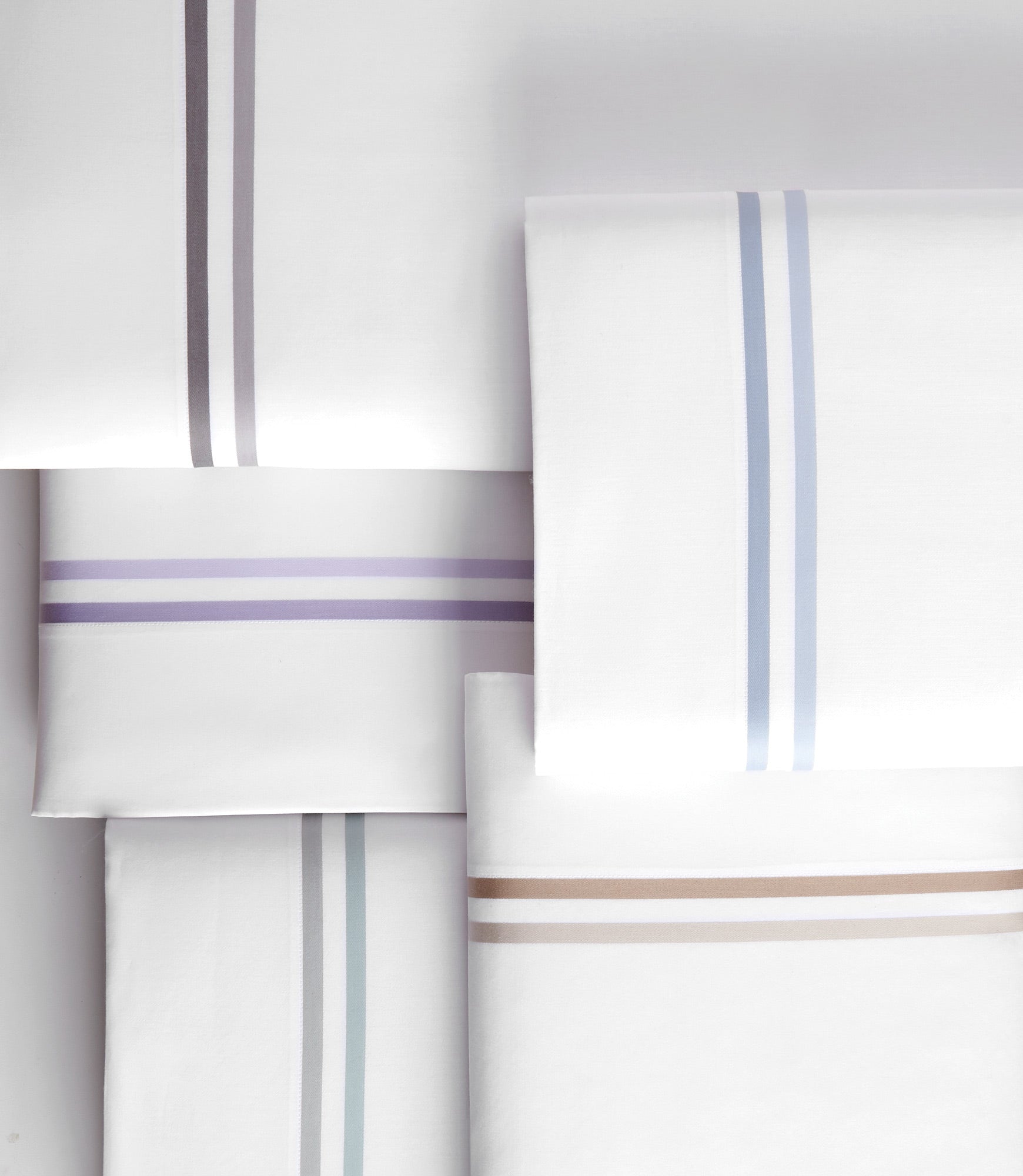 Duo Folded Flat Sheets in Multiple Colors