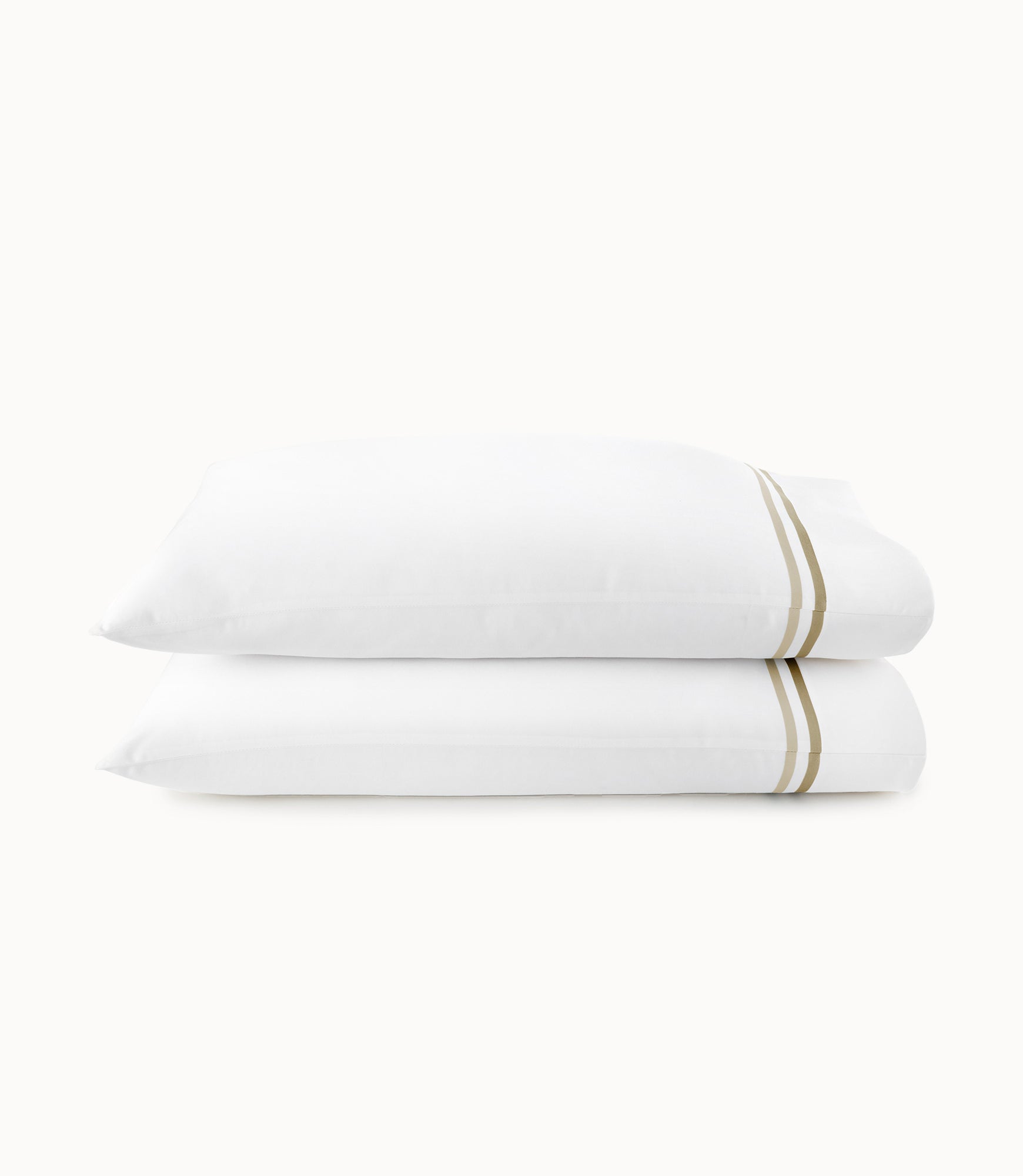 Duo Striped Sateen Pillowcases Linen