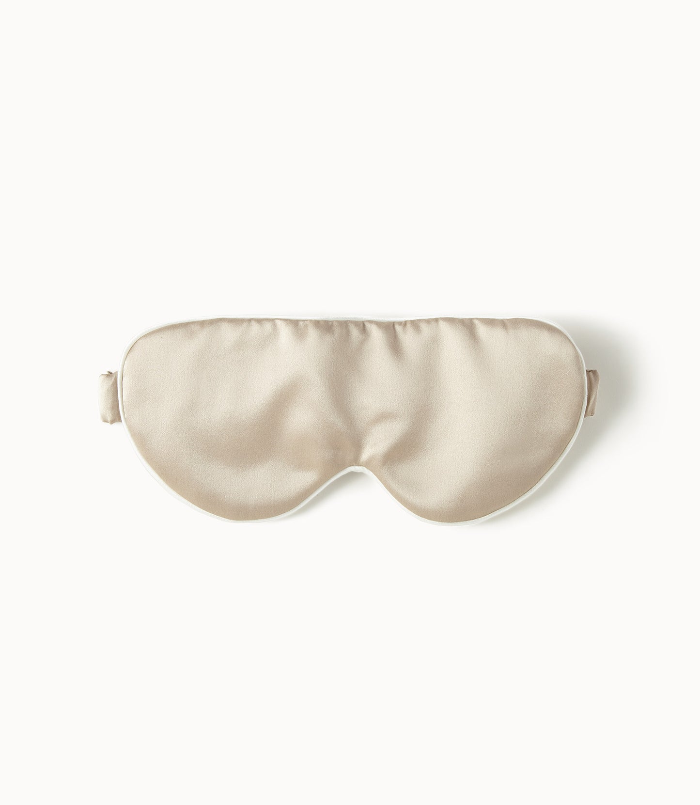 front of silk sleeping mask latte