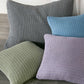 Faro Throw Pillows Multiple Colors Gray Lilac Blue