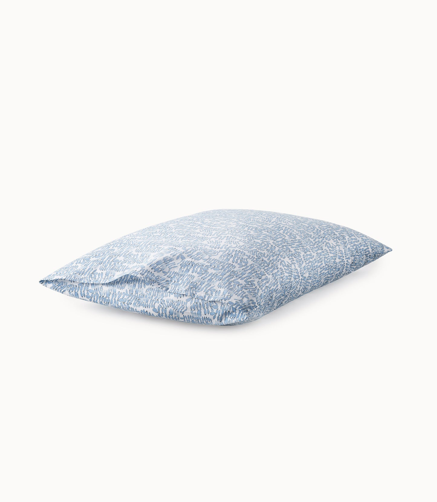 Fern Percale Sleeping Shams Denim Closure