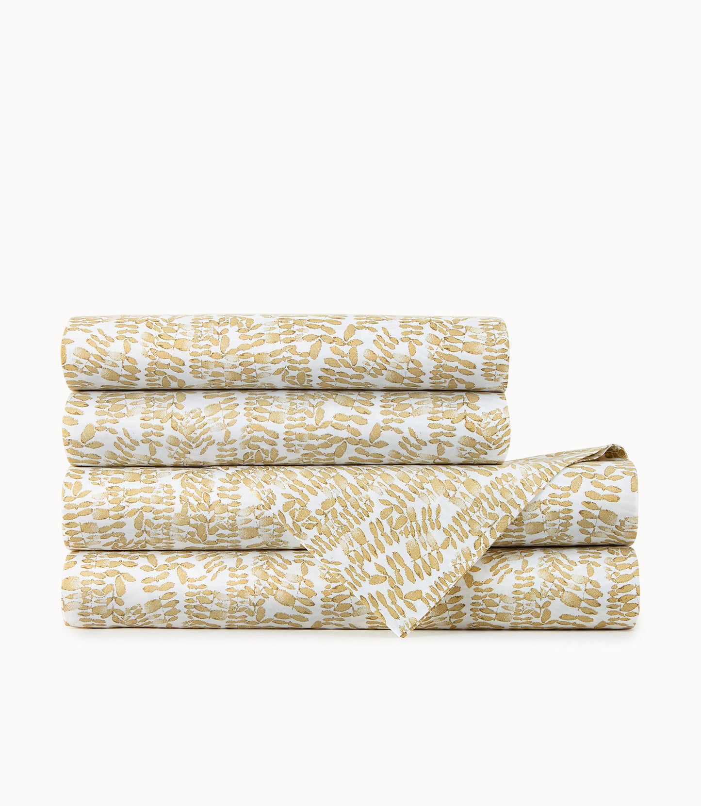 Fern Percale Sheet Set Honey