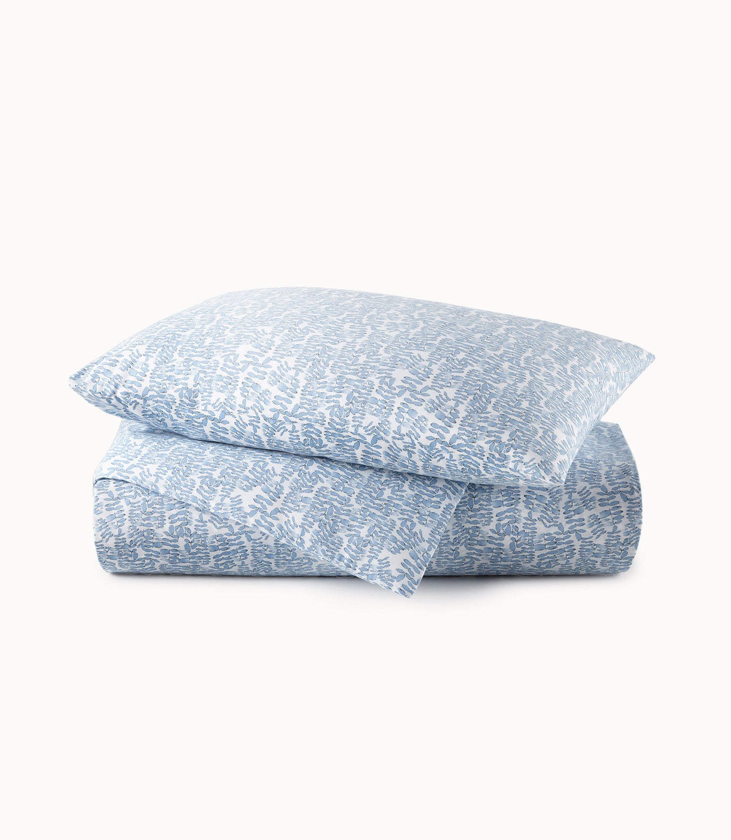Fern Percale Duvet Cover Denim