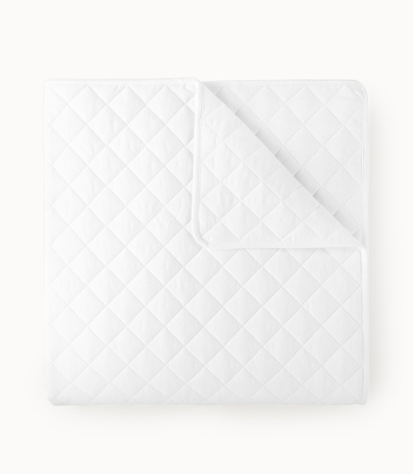 Egyptian Cotton Flannel Coverlet White