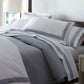 Hamilton Quilted Coverlet Blue on Bed