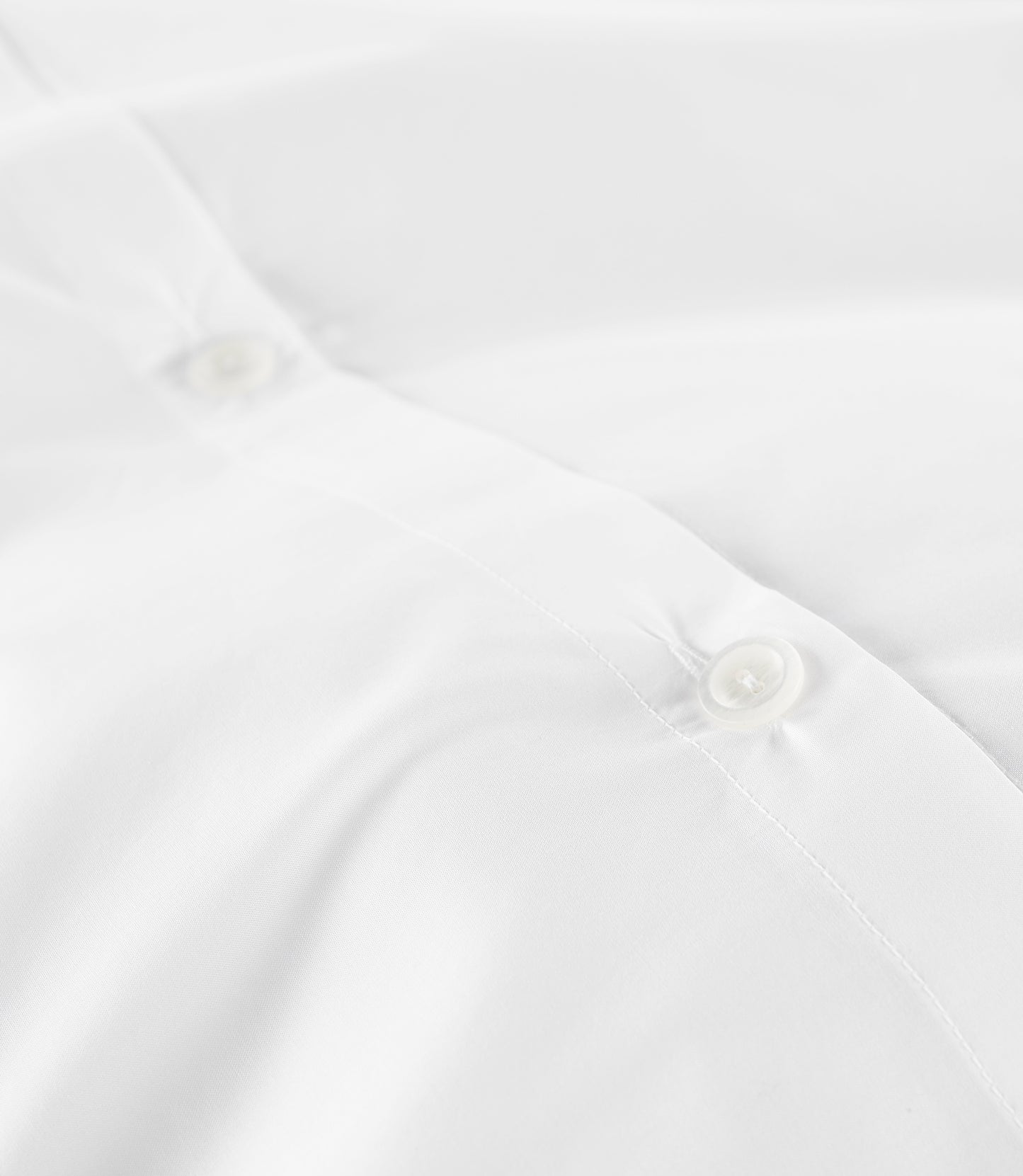 Virtuoso White Duvet Cover Button Closure Detail