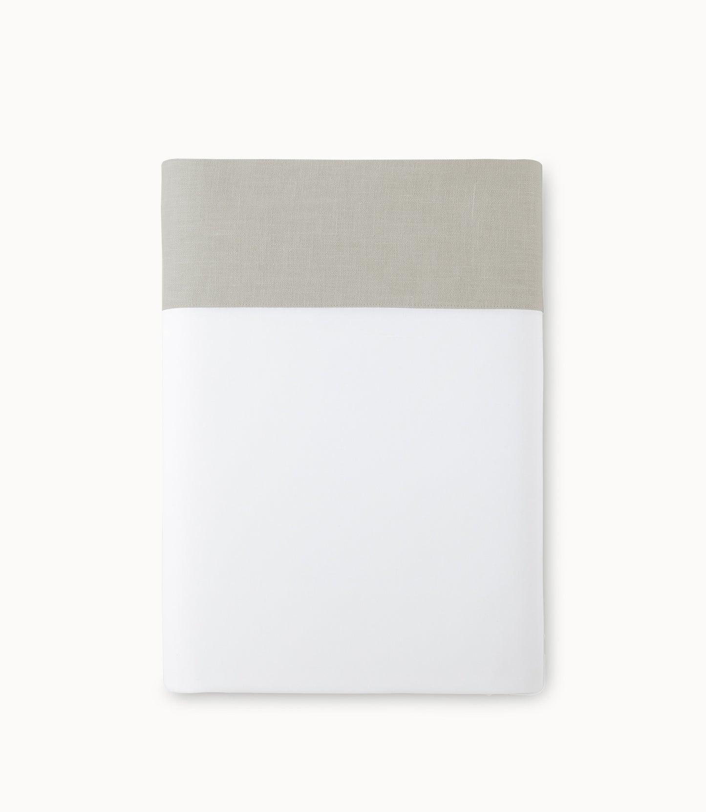 Mandalay Cuff Percale Flat Sheet Platinum