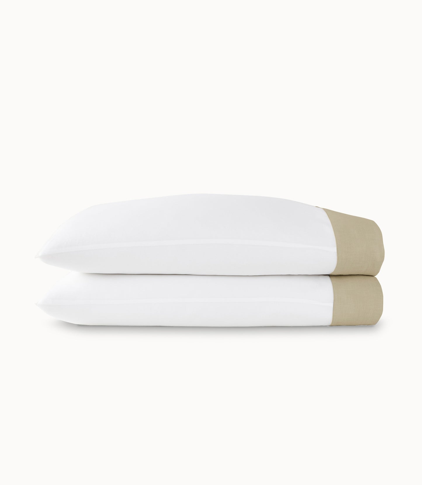 Mandalay Cuff Percale Pillowcases Linen