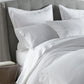 Olivia Shams and Coverlet in White on Bed