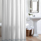 Pique 2 Tailored Shower Curtain Sky Trim Hanging In Bathroom