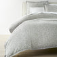 Ravenna Jacquard Duvet Cover Pine bed lifestyle
