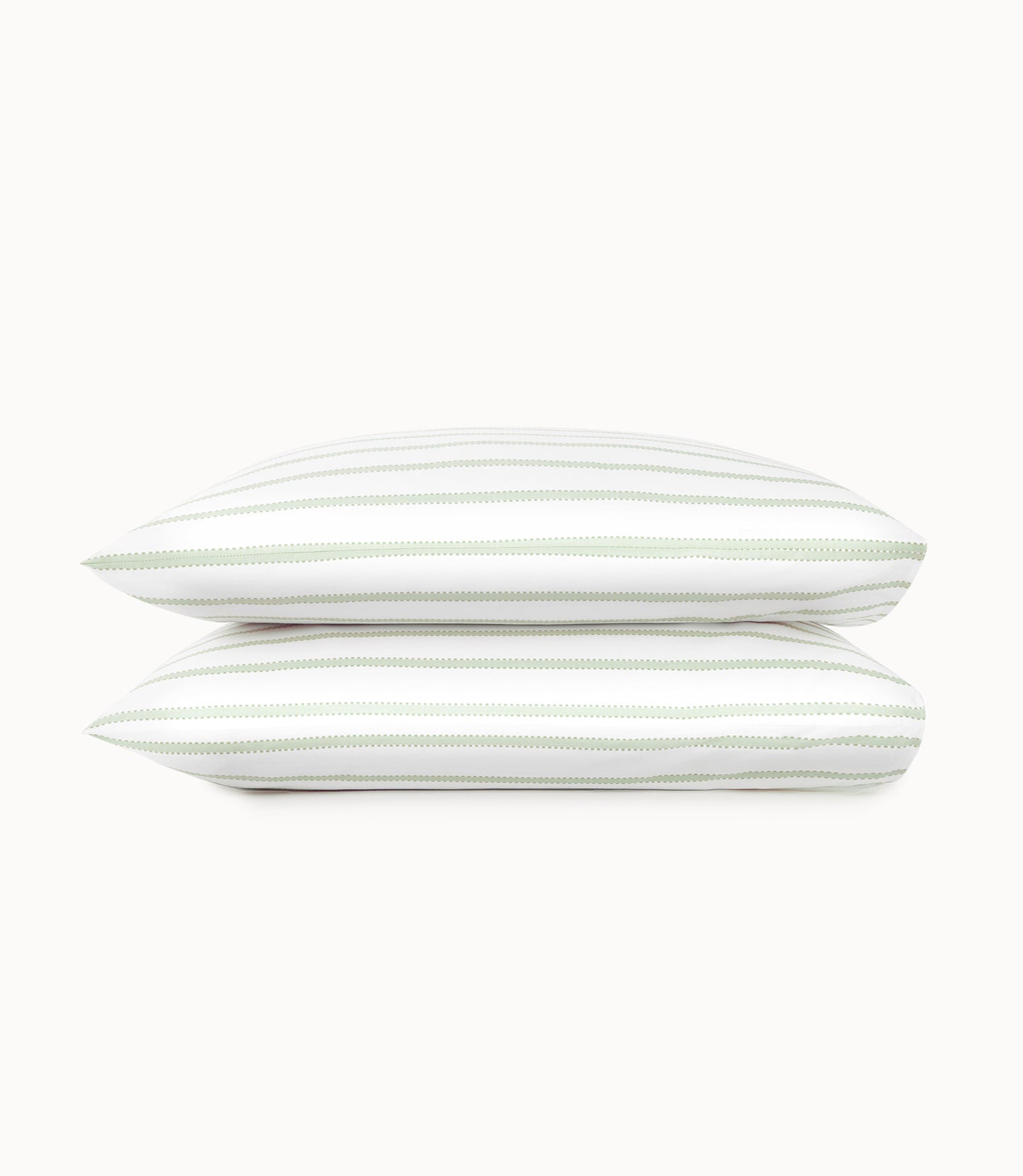 Ribbon Stripe Percale Sleeping Sham Olive