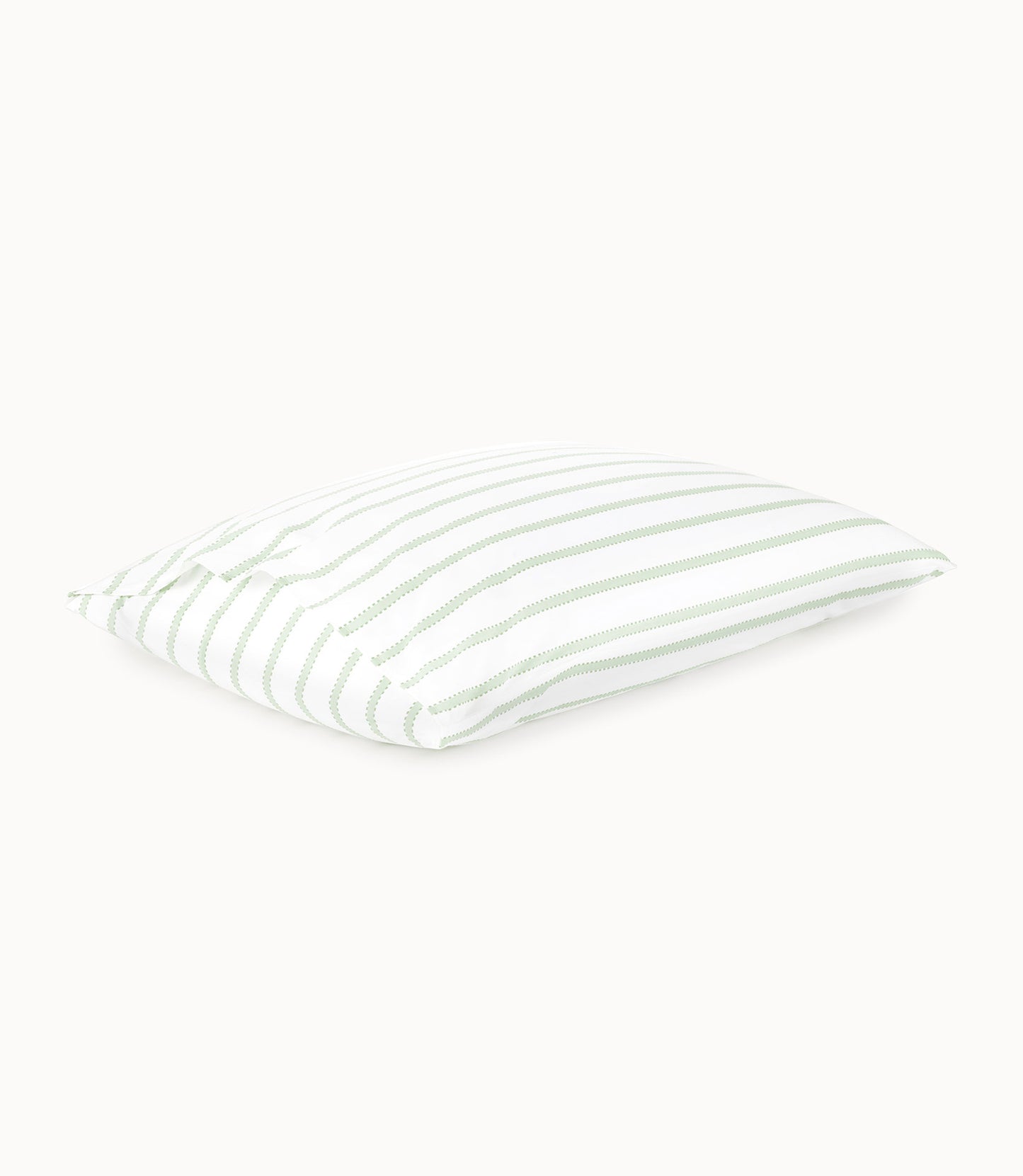 Ribbon Stripe Percale Sleeping Sham Olive