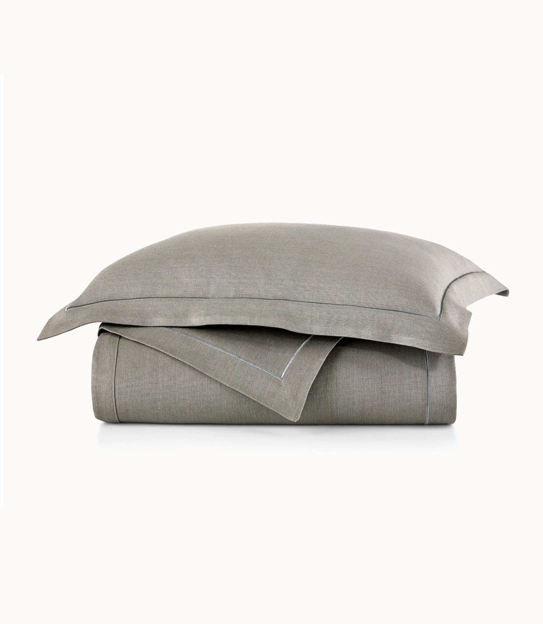 Rio Satin Stitch Linen Coverlet Peacock Alley