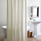 Alyssa Matelasse Shower Curtain Natural Hanging In Bathroom