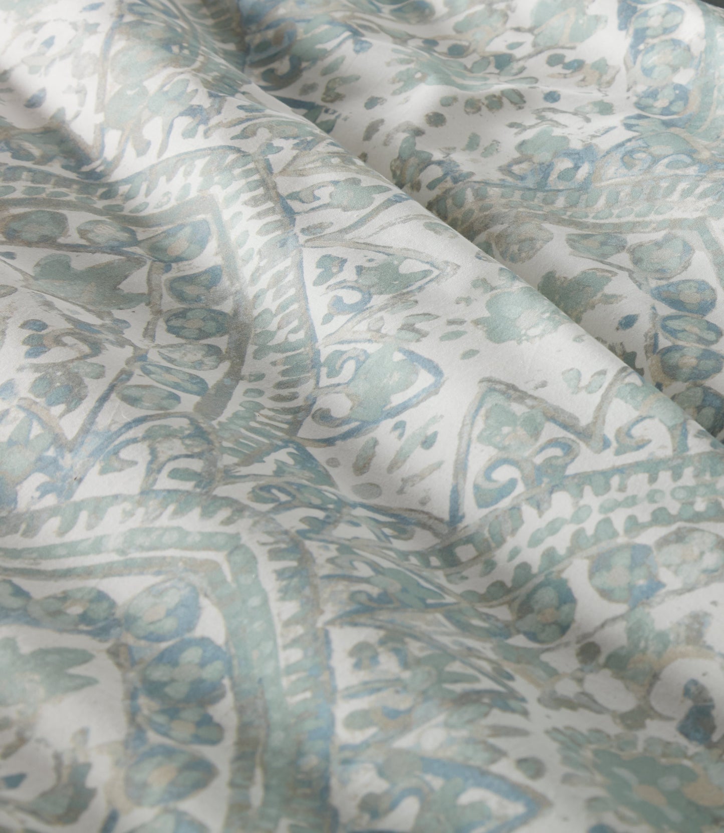 Seville Percale Duvet Cover Detail Mineral