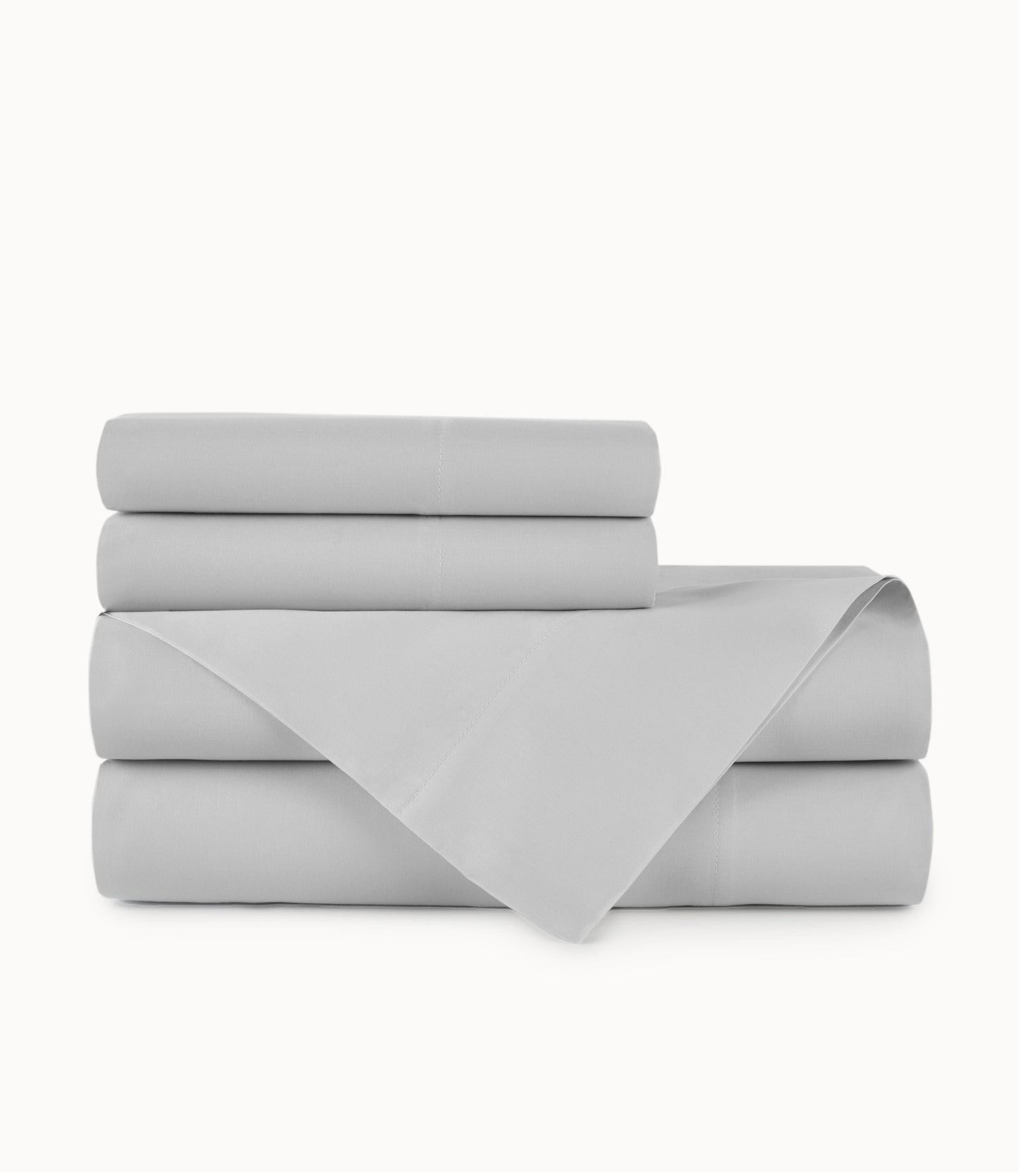 Terra Organic Cotton Sateen Sheet Set Gray