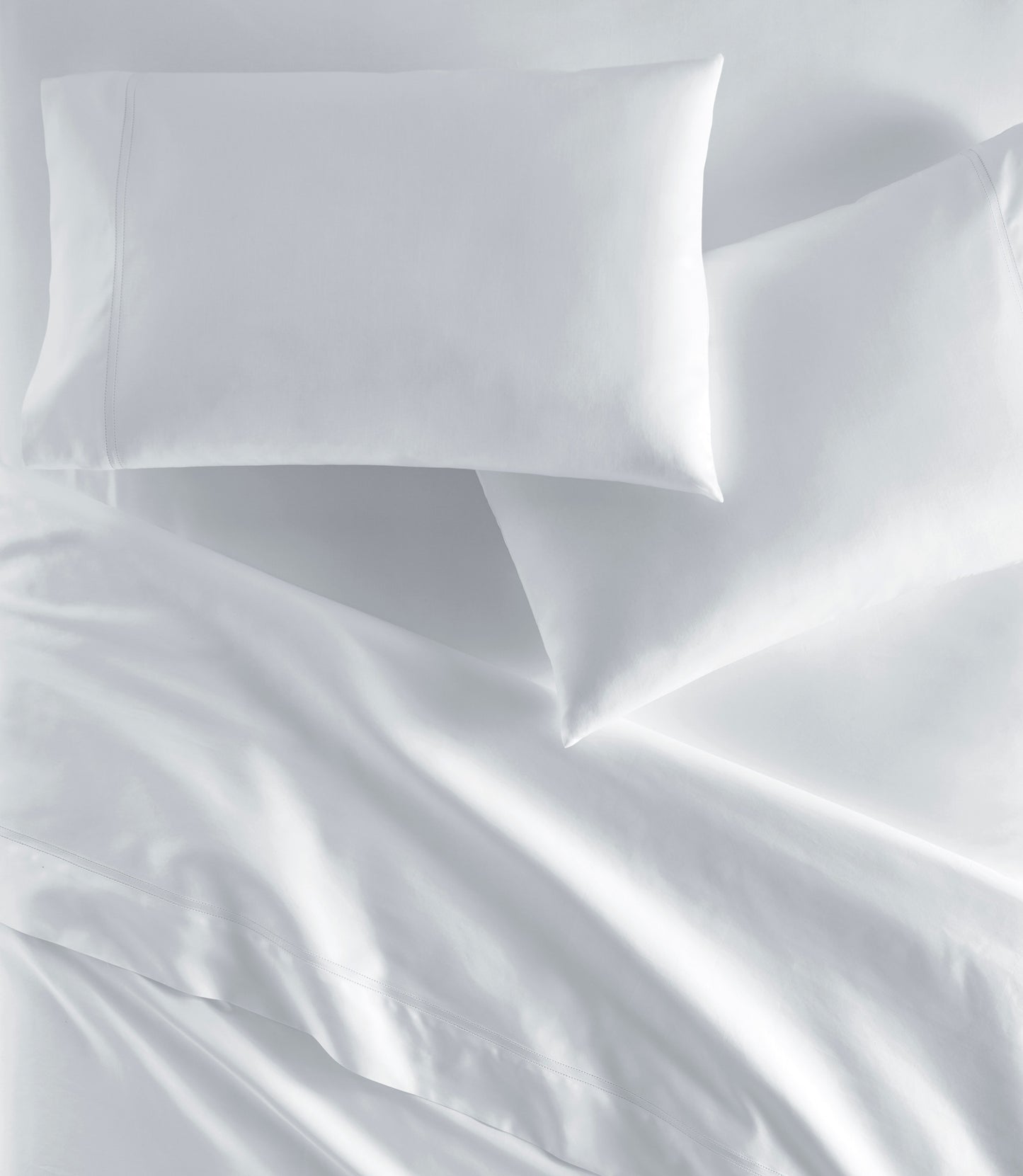 Lyric Percale Sheet Set Ice Blue