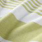 Aegean Stripe Beach Towel detail, Lime