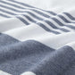 Aegean Stripe Beach Towel detail, Navy