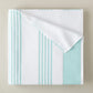 Aegean Stripe Beach Towel, Aqua