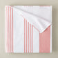 Aegean Stripe Beach Towel, Coral