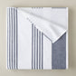 Aegean Stripe Beach Towel, Navy