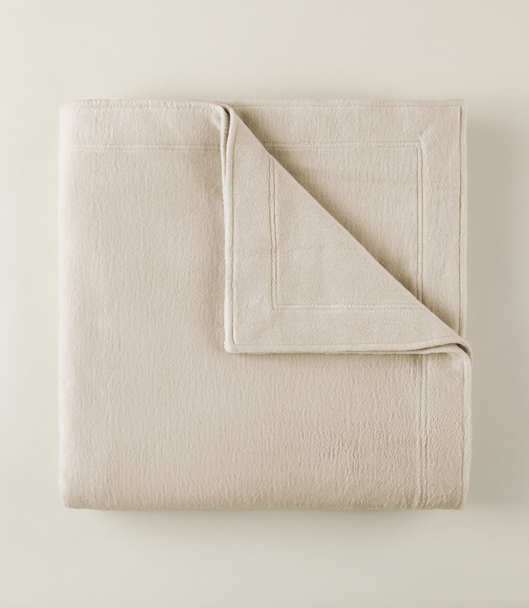 All Seasons Framed Cotton Blanket, Linen